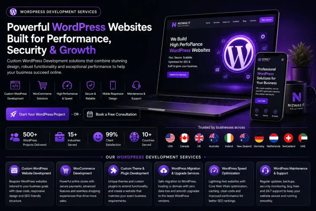 WordPress Development 1 Custom WordPress Websites That Drive Growth Deliver Exceptional Performance 1