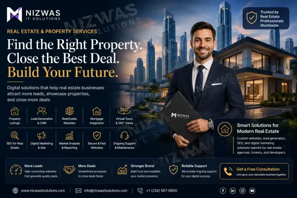 Home- Digital marketing & web development company 9 Real Estate Property Services