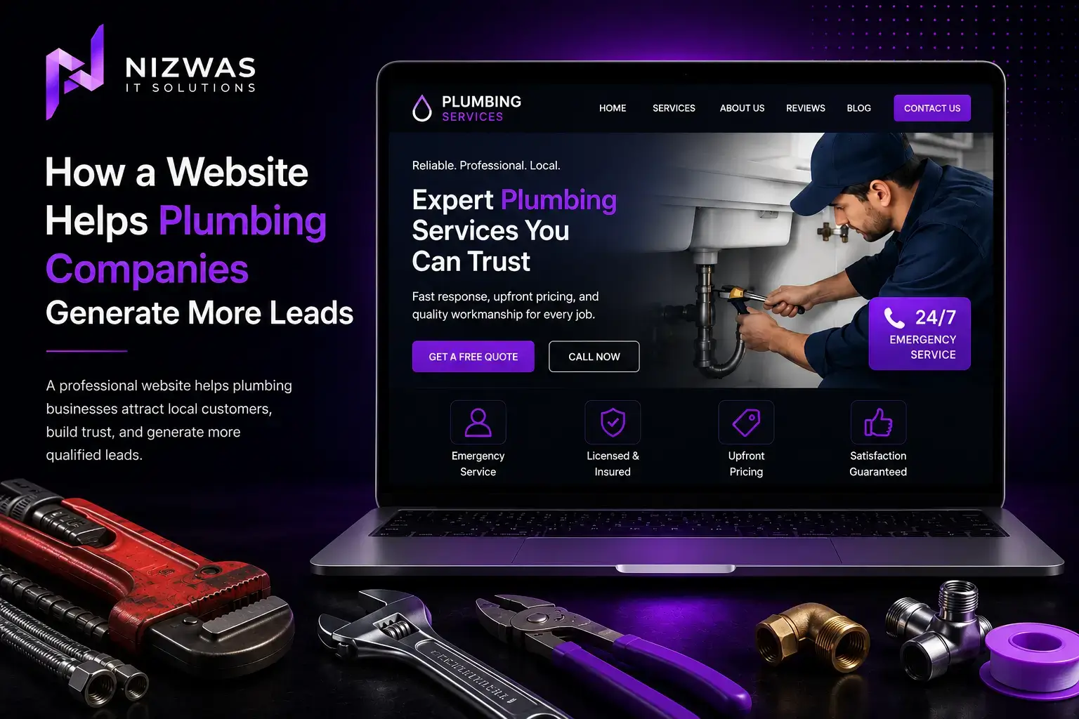 How a Website Helps Plumbing Companies Generate More Leads