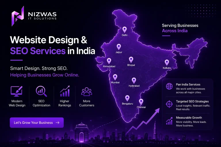 Website Design & SEO Services in India That Help Businesses Grow Online 3 Website Design & SEO Services in India That Help Businesses Grow Online — Service Area