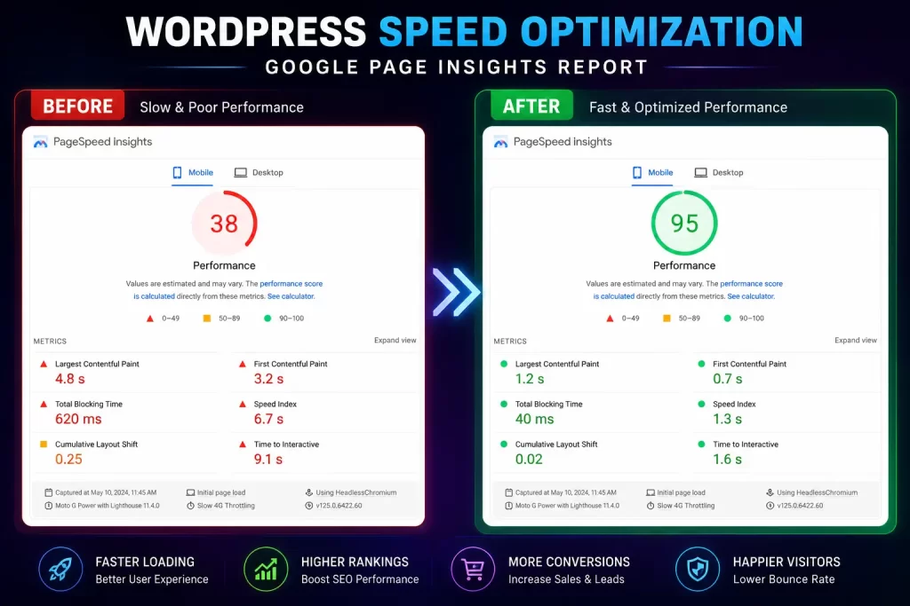 Why Is My WordPress Website So Slow? 10 Real Causes and Fixes (2026) 1 Website speed optimize