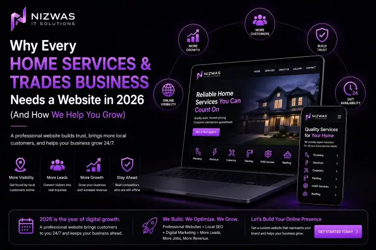Blogs 6 Why Every Home Services & Trades Business Needs a Website in 2026 (And How We Help You Grow)