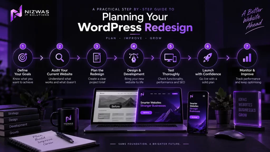 How Much Does a WordPress Website Redesign Cost in 2026? 7 Pricing Factors Every Business Owner Should Know 3 A Practical Step-by-Step Guide to Planning Your WordPress Redesign